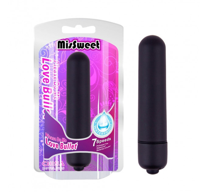 Вибропуля CHISA MisSweet с 7 скоростями, черная