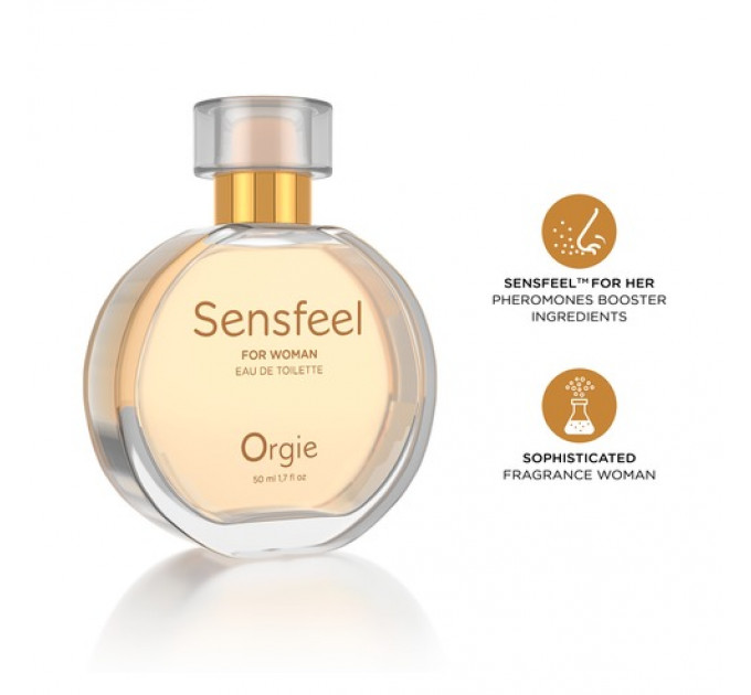 Туалетна вода жіноча Orgie SENSFEEL + афродизіак, 50 мл