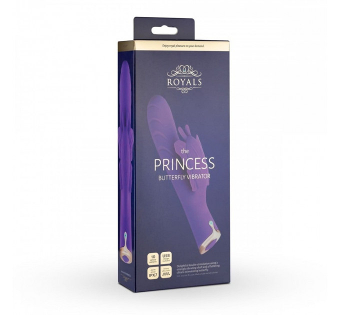 Вибратор-кролик Royals Princess Butterfly фиолетовый