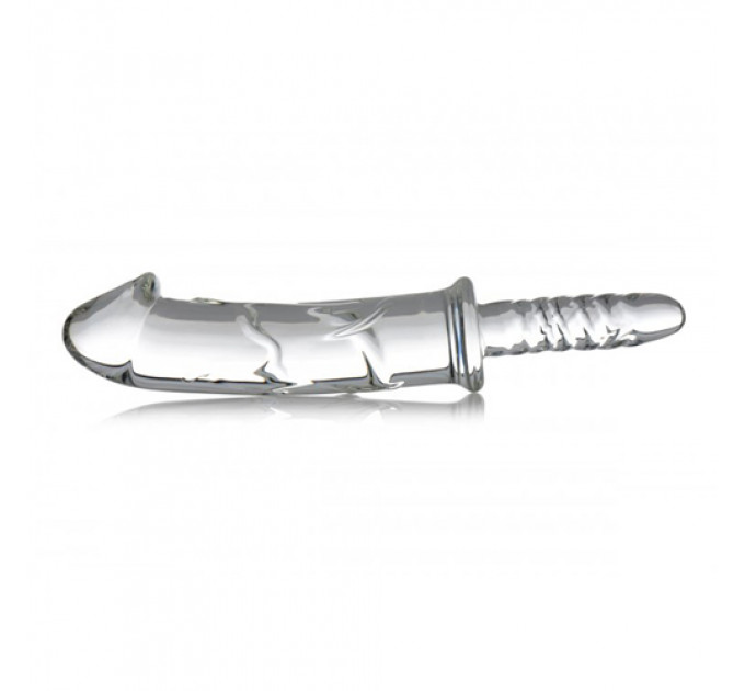Фаллоимитатор стеклянный Battle Rammer Phallic Glass Thruster прозрачный