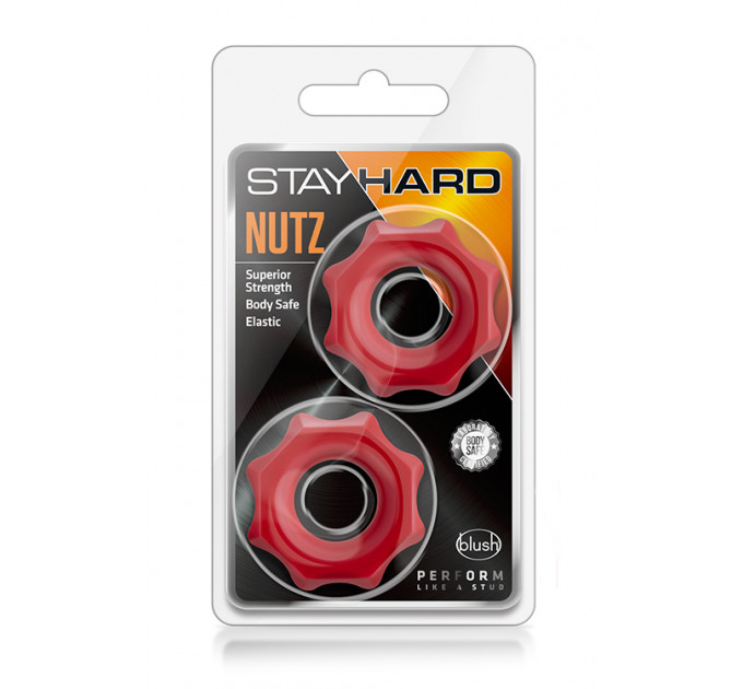 Набір ерекційних кілець STAY HARD Nutz RED
