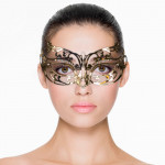 Маска металлическая золото Easytoys Venetiaans Masker