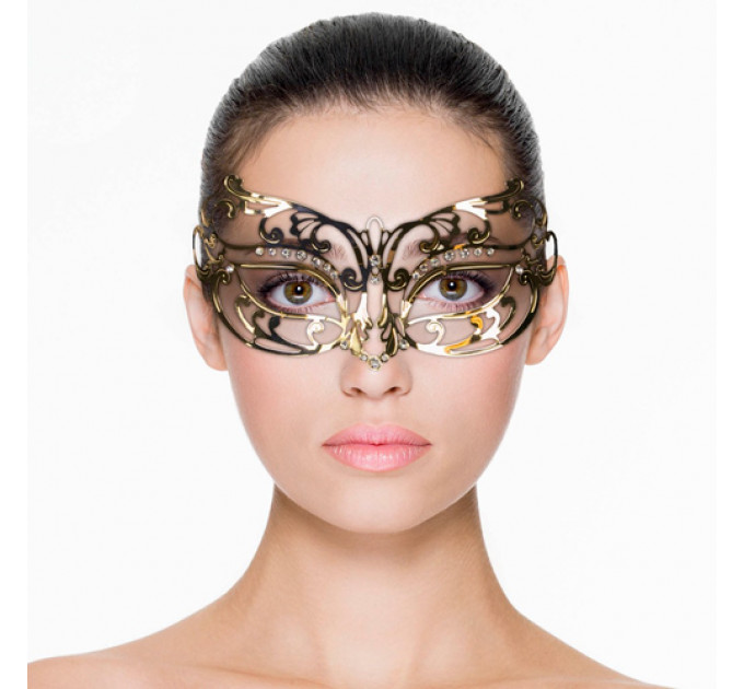 Маска металлическая золото Easytoys Venetiaans Masker