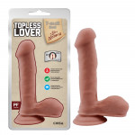Фаллоимитатор на присоске Chisa T-skin ReaL Topless Lover реалистичный, бежевый