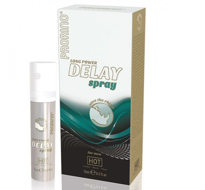 Продлевающий и эрекционный спрей для мужчин Prorino long power Delay Spray, 15 мл