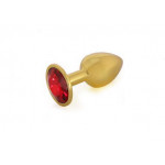 Анальна пробка Gold Metal Red, M