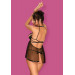 Бебидол Obsessive Delishya babydoll black S/M