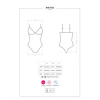Боді сексі Obsessive 818-TED-1 Crotchless teddy L / XL