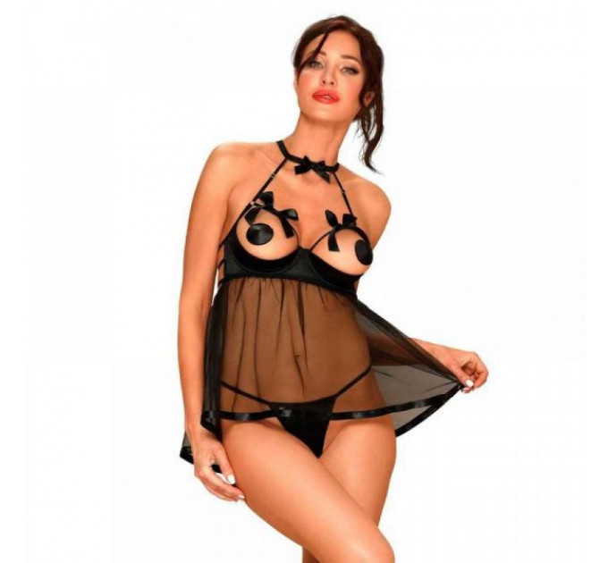 Бебидол Obsessive Delishya babydoll black S/M