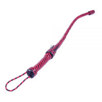 Батіг натуральна шкіра Black & Red Leather з твердим наконечником 64 см