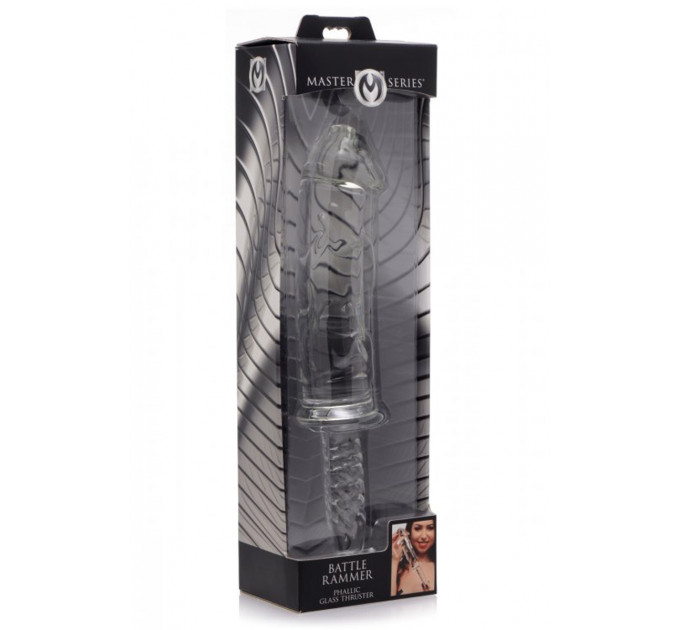 Фаллоимитатор стеклянный Battle Rammer Phallic Glass Thruster прозрачный