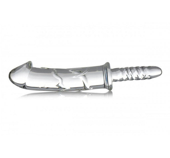 Фаллоимитатор стеклянный Battle Rammer Phallic Glass Thruster прозрачный