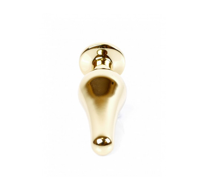 Анальная пробка с фиолетовым камнем Plug-Jewellery Gold BUTT PLUG- Purple
