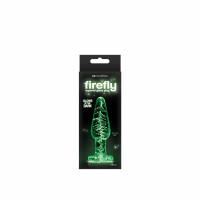 Анальная пробка стеклянная светящаяся NS Novelties FIREFLY GLASS TAPERED PLUG MEDIUM CLEAR