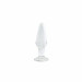 Анальна пробка скляна NS Novelties, що світиться FIREFLY GLASS TAPERED PLUG MEDIUM CLEAR