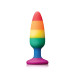 Анальна пробка силікон NS Novelties COLOURS PRIDE EDITION PLUG M
