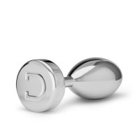 Анальная пробка металлическая Doxy Smooth Butt Plug, серебристая