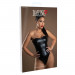 Боди без бретелей Daring Intimates, с эффектом мокрой ткани, черное, S