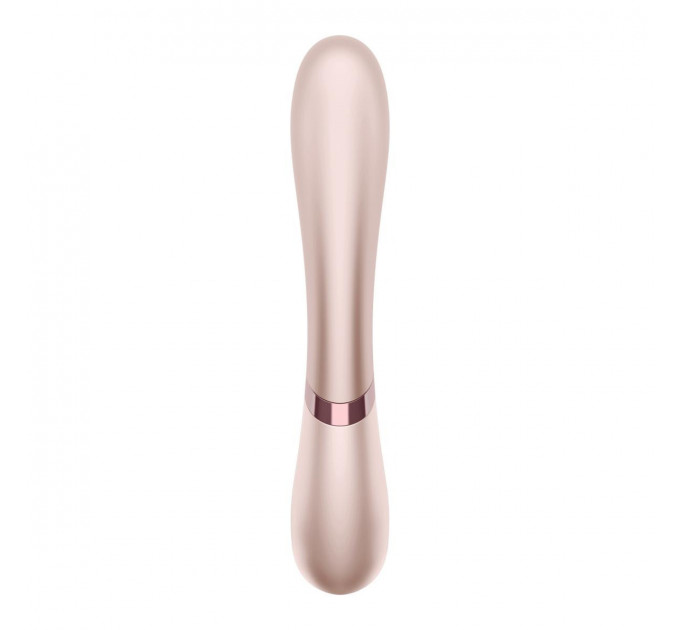 Двойной смарт вибратор с функцией нагрева Satisfyer Hot Lover, нюдовый
