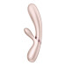 Двойной смарт вибратор с функцией нагрева Satisfyer Hot Lover, нюдовый