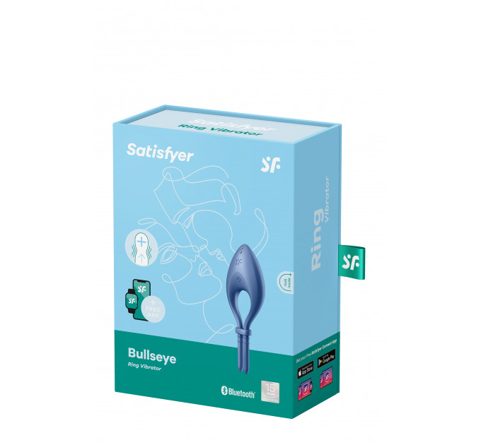 Ерекцинне віброкільце з функцією керування телефоном SATISFYER BULLSEYE BLUE