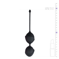 Вагінальні кульки Easytoys, силіконові, чорні, 19.5 х 3.8 см