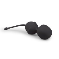 Вагінальні кульки Easytoys, силіконові, чорні, 19.5 х 3.8 см