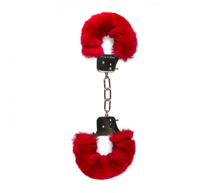 Наручники EASYTOYS Furry Handcuffs - Red