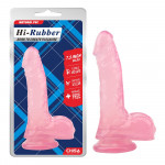 Фаллоимитатор реалистичный Chisa HI-RUBBER на присоске, розовый