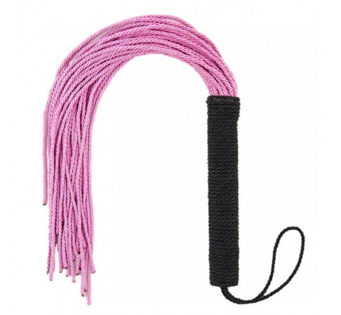 Флоггер DS Fetish Rope flogger black/pink