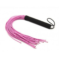 Флоггер DS Fetish Rope flogger black/pink