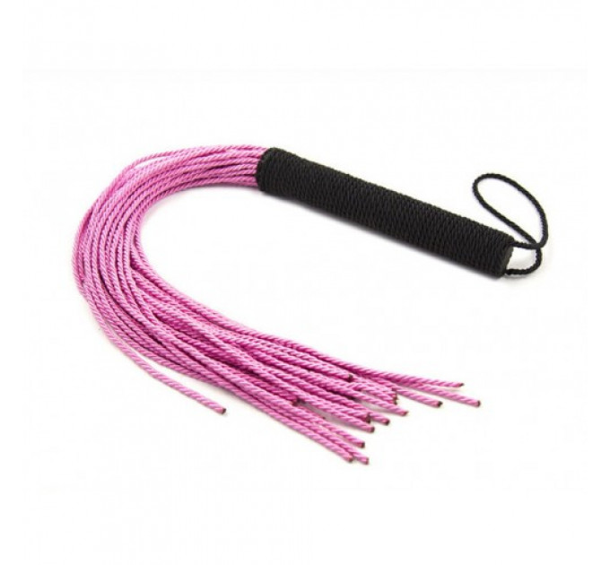 Флоггер DS Fetish Rope flogger black/pink