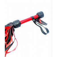 Флоггер модель Flog3-35хвостов RED/Black (Кожа) N