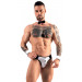 Чоловічий костюм Sven Joy Men's Jock Briefs із трьох предметів, чорно-білий, розмір S