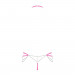 Комплект Obsessive Chainty set Малиновый L/XL