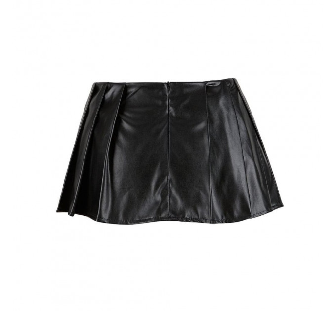 Корсет с юбкой Star Night Sexy Leather и трусиками в комплекте, черный, М