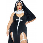 Костюм монашки Leg Avenue Sultry Sinner 1X-2X