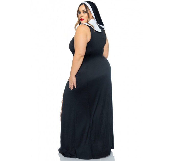 Костюм монашки Leg Avenue Sultry Sinner 1X-2X