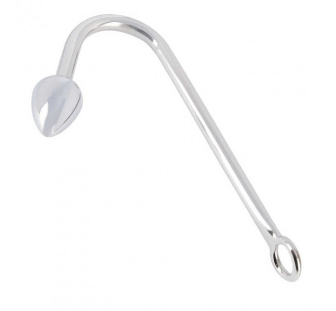 Крюк анальный металлический You2Toys Bondage Hook с кольцом для бондажа, серебристый