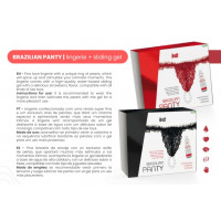 Набор Intt Brazilian Panty из красных трусиков и лубриканта