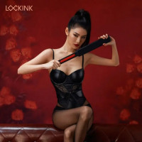 Паддл чорно-червоний плетіння Lockink