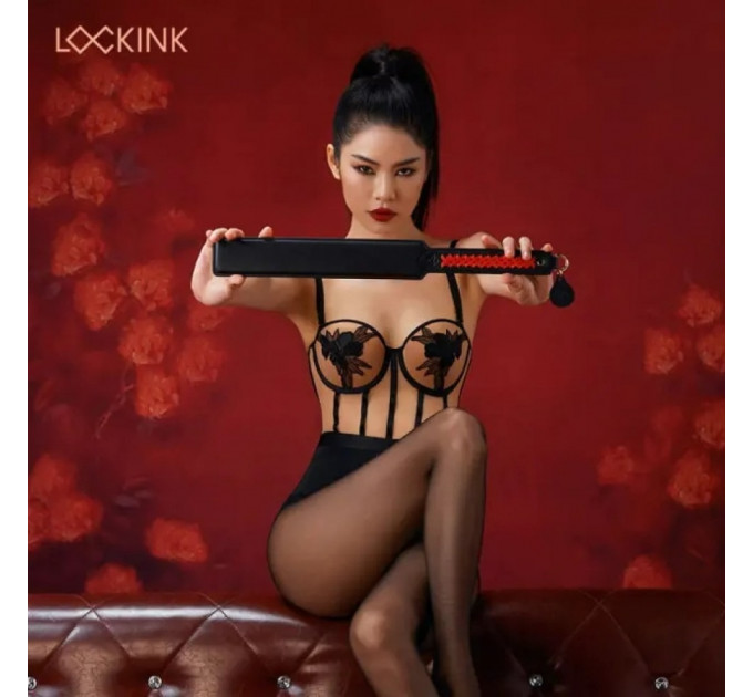Паддл черно-красный плетение Lockink