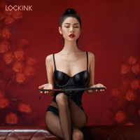 Паддл чорно-червоний плетіння Lockink