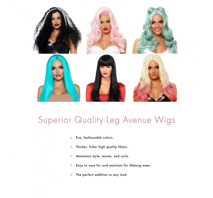Парик ярко рыжий с эффектом омбре Leg Avenue Ombre, размер O/S, длина 60 см