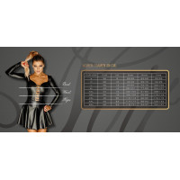 Платье, F295 Noir Handmade Euphoria с кружевным верхом, виниловое, черное, размер M
