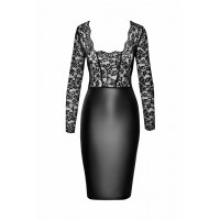 Платье, F295 Noir Handmade Euphoria с кружевным верхом, виниловое, черное, размер M