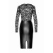 Платье, F295 Noir Handmade Euphoria с кружевным верхом, виниловое, черное, размер M