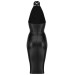Платье с кольцом на шею F160 Noir Handmade S