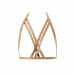 Портупея Bijoux Indiscrets MAZE - Halter Bra Harness Braun
