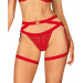 Портупея пояс Obsessive Elianes harness, красная, XS/S